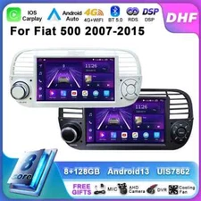 Android Auto Car Radio GPS Screen For FIAT 500 2007-2015 Multimedia Video Player
