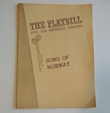 Playbill - Imperial Theatre, Song of Norway Week of  November 19th, 1944