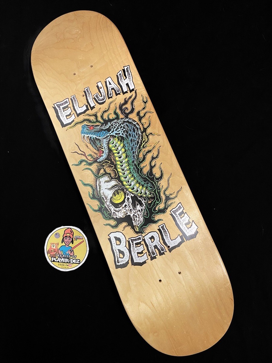 RARE Elijah Berle Skull And Snake Chocolate Skateboard Deck