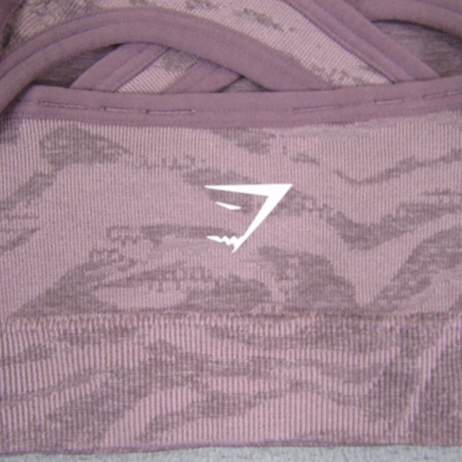 gymshark sports bra cross back adapt camo seamless padded tank-bra