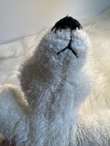 Webkinz Polar Bear HM116 No Code Retired Stained Plush Stuffed Animal GANZ 9” - Picture 14 of 15