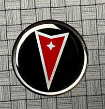 4 Pontiac Hub Capwheel Center Vintage Emblems Medallions Vinyl 1 34