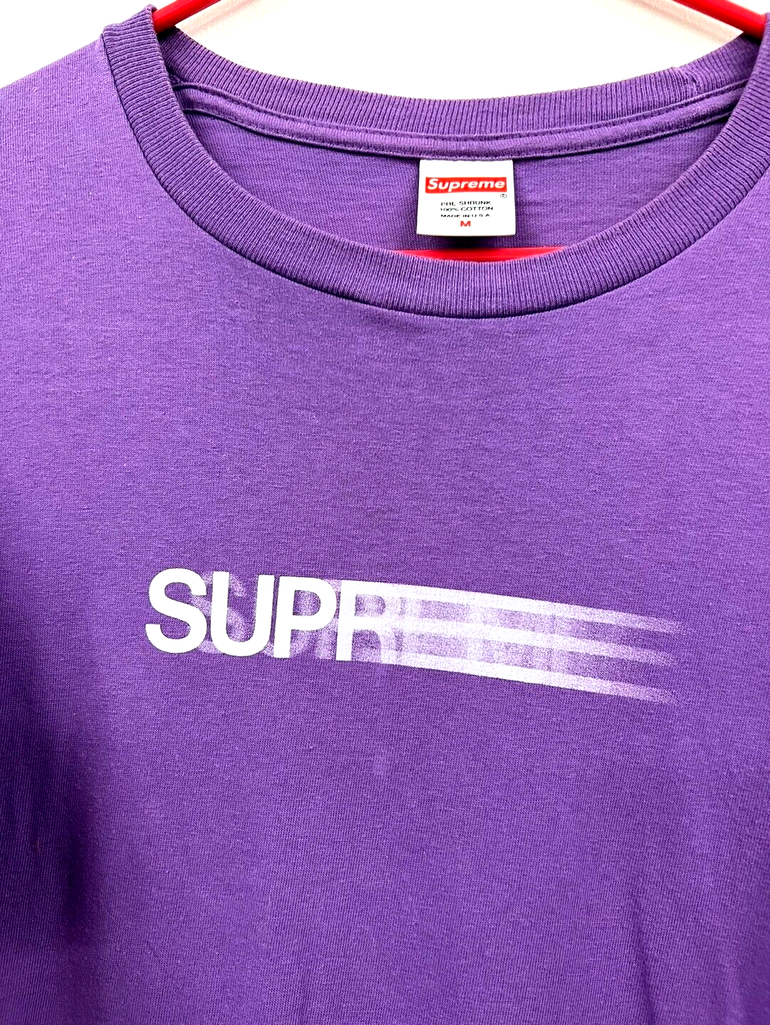 【S】Supreme Motion Logo Tee Purple