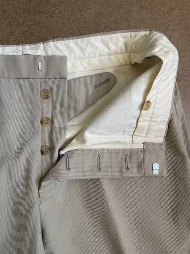 Hackett London Bedford Cord Pants Trousers Khaki Straight 34 - Picture 6 of 9
