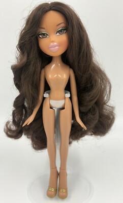 Bratz Iconz Yasmin Doll Nude With Original Gold Heels Shoes Hair Restyled Read