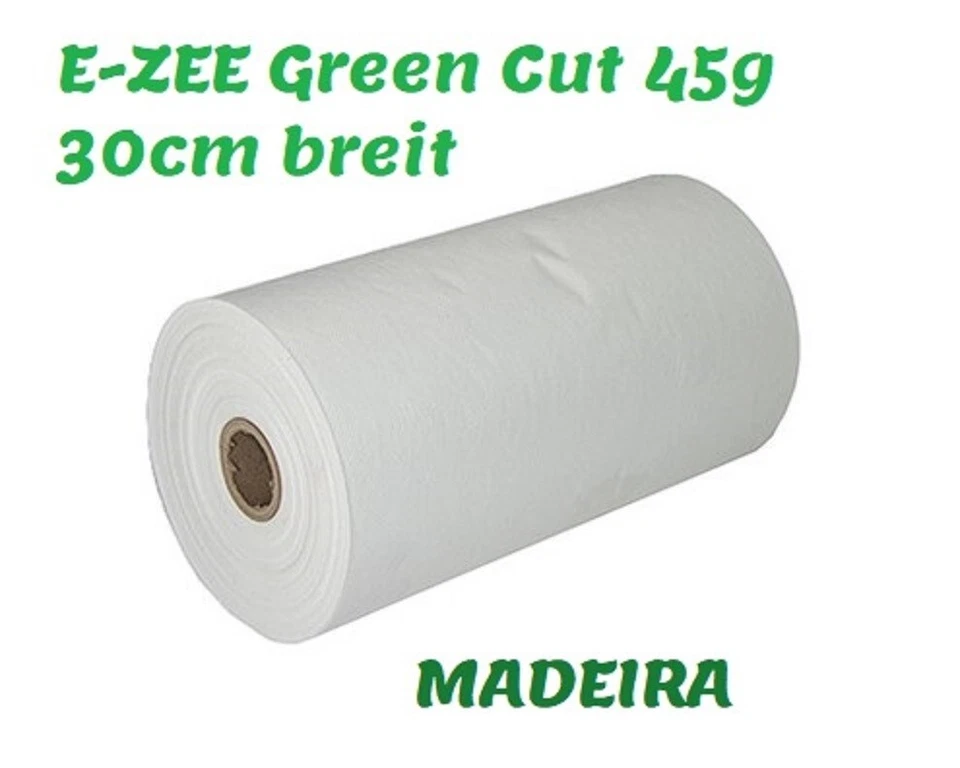 Madeira E-ZEE Green Cut Schneidevlies 30 cm breit 5 Meter - Neu