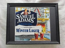 SAMUEL ADAMS WINTER LAGER SIGN  #1113