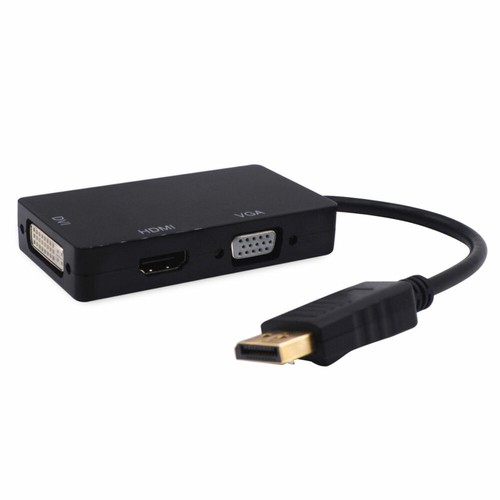 3 In 1 Displayport DP Male To HDMI/DVI/VGA Female Adapter Converter Cable 1080P - Picture 2 of 12