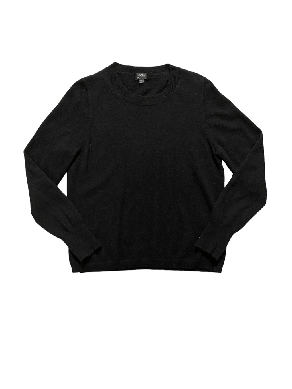 J. Crew Women’s Black 100 Cashmere Long Sleeve Crew Neck Pullover