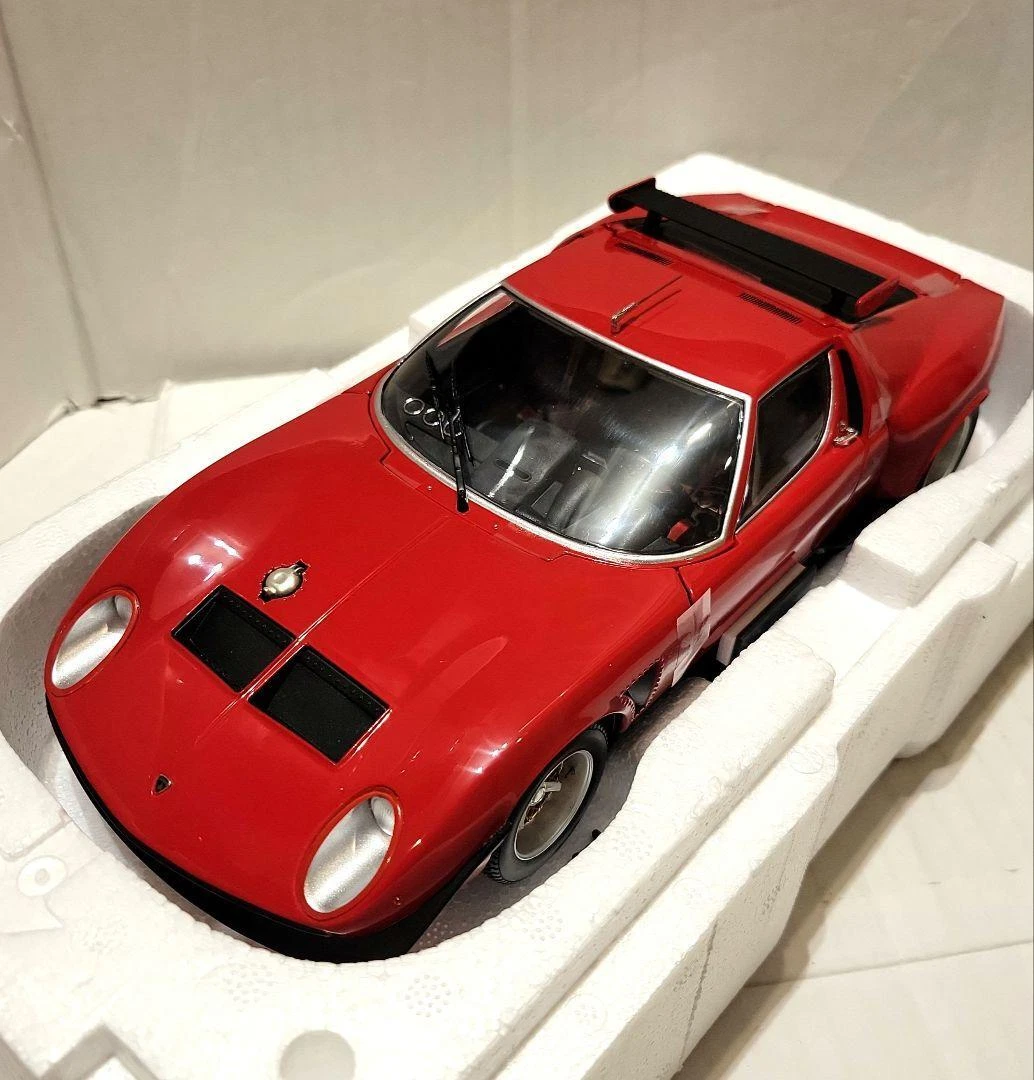 Kyosho 1/18 Lamborghini MIURA SVR Red/Black 08319R | eBay