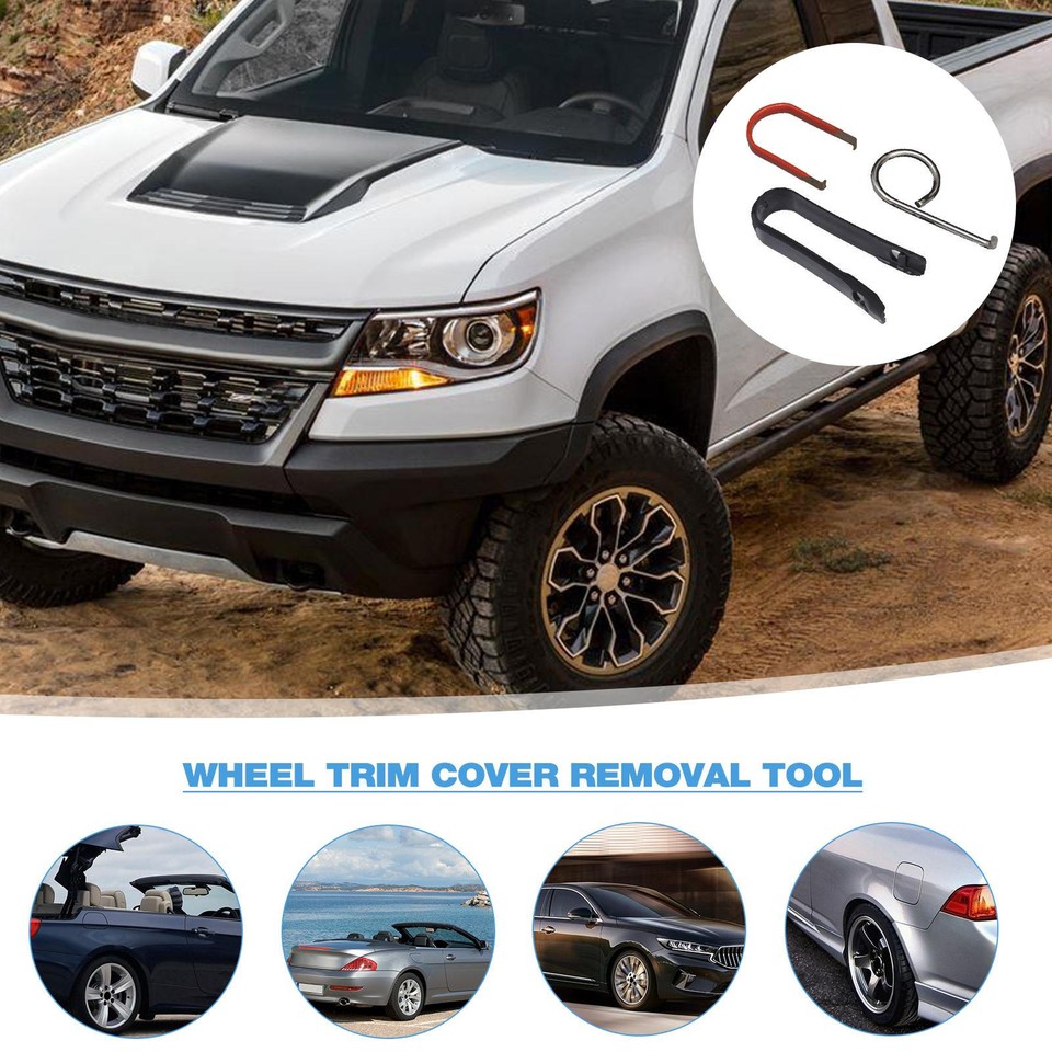 3 Pcs Truck Car Wheel Lug Nut Cap Cover Remover Kit Center Cap Removal