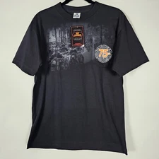 Hot Leathers Florida Daytona Beach Bike Week 2016 Mens Medium Short Sleeve Shirt