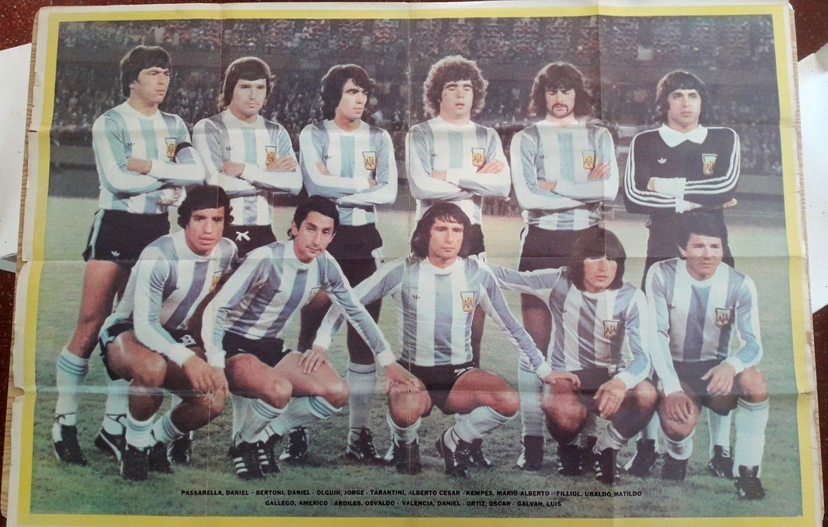 Vintage 1978 FIFA World Cup Argentina Champion Poster – Passarella