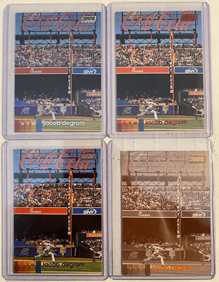 2020 Topps Stadium Jacob Degrom 4 different Variations