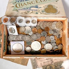 Vintage Cigar Box Mixed U.S. Coin Hoard | LIQUIDATION SALE