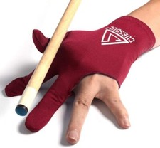 CUESOUL Red Pool Cue Gloves 10 PCS For Pool Cue Stick Indoor Games,Billiards