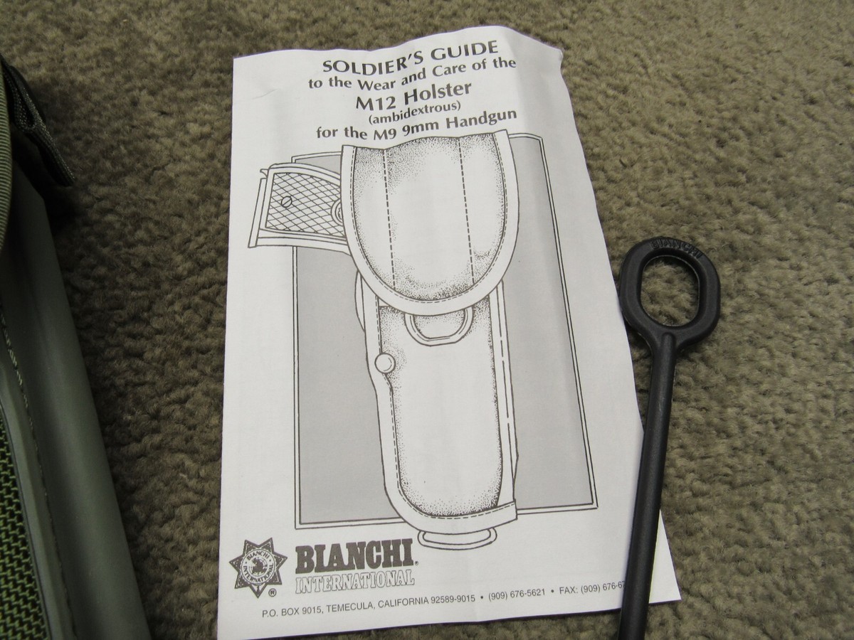US Bianchi M12 Holster Beretta M9 92F M1911 AMBIDEXTRIOUS OD US