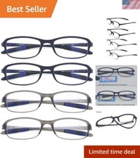 Stylish UV Protection Reading Glasses with Blue Light Blocking for Digital Use