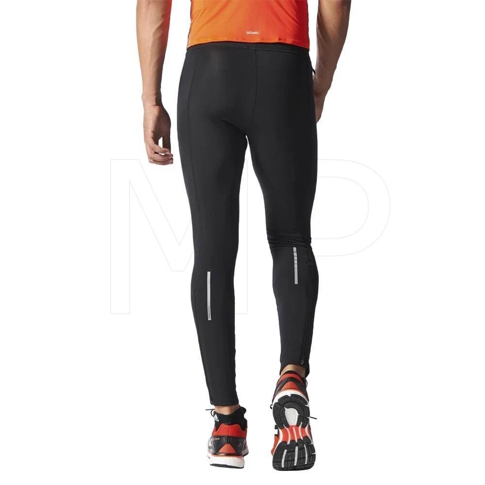 New Adidas Men’s Sequencials CLIMAHEAT Running Tights Black Size 2XL - Image 2 of 4
