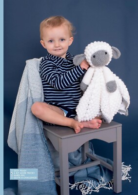 Häkelanleitung Kopie Entzückender Kuschelkumpel Lamm/Schaf Unisex Lovey #111