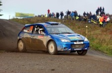 Antony Warmbold (GER) on stage 16 Rally Car 2004 Old Photo