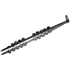 20 JINGLES MUSICAL STEEL CHIMTA FOR BHANGRA, KIRTAN,POOJA  CHIMTA FIRE TONGS
