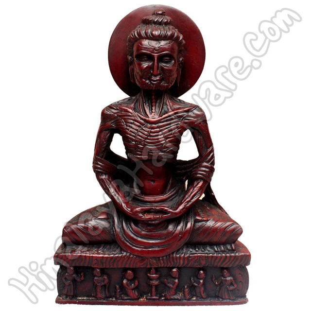 Fasting Buddha of Lahore Resin Statue sculpture figure Buddhist murti