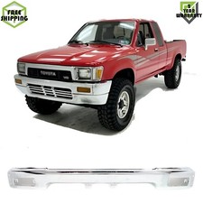 Front Bumper Face Bar Chrome Steel For 1989-1991 Toyota Pickup 90-91 4runner 4wd Front Bumper Face Bar Chrome Steel For 1989-1991 Toyota Pickup 90-91 4runner 4wd