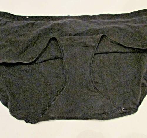 Mutandina bikini Cacique Signature vita larga taglio intero 22/24 misto cotone nero - Foto 7 di 11