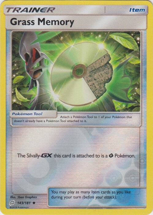 LP Pokemon Grass Memory - 143/181 - Uncommon - Reverse Holo Lightly Played Team 