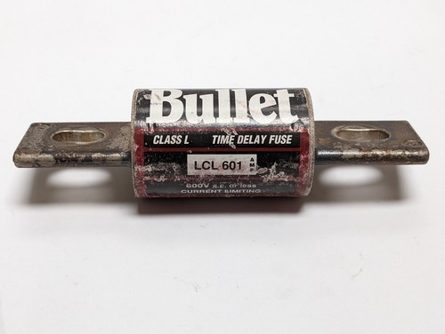 BULLET LCL601 Time Delay Fuse Class L 600 V (USED). - Picture 7 of 9