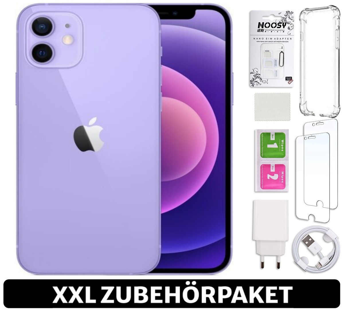 Apple iPhone 12 - 64 128 256 GB - Schwarz Rot Weiß Blau Grün - XXL