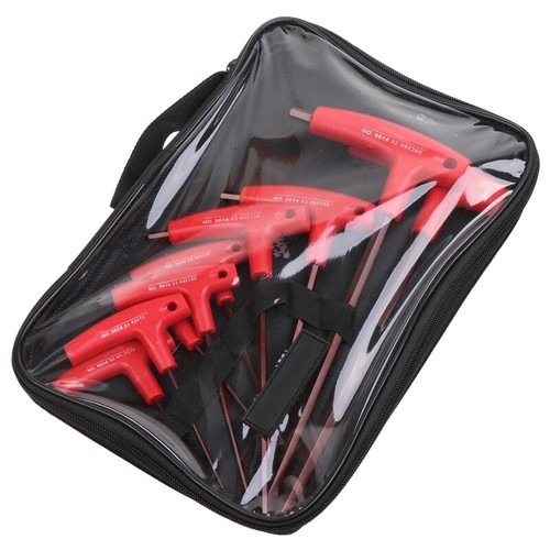 9 Pcs T-handle Allen Wrench Set Metric Long Arm Ball End Hex for Key Wrench Set - Picture 3 of 8