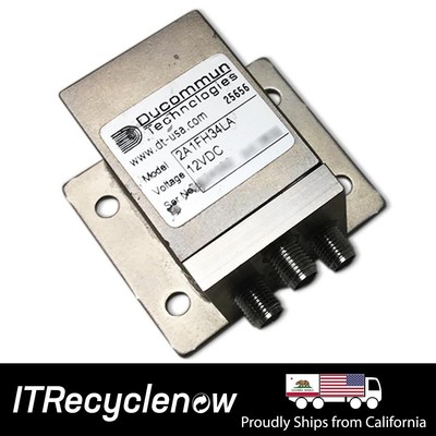 Ducommun RF Microwave Switch DC-22 GHz 12VDC 2 Position SMA Multi-Throw