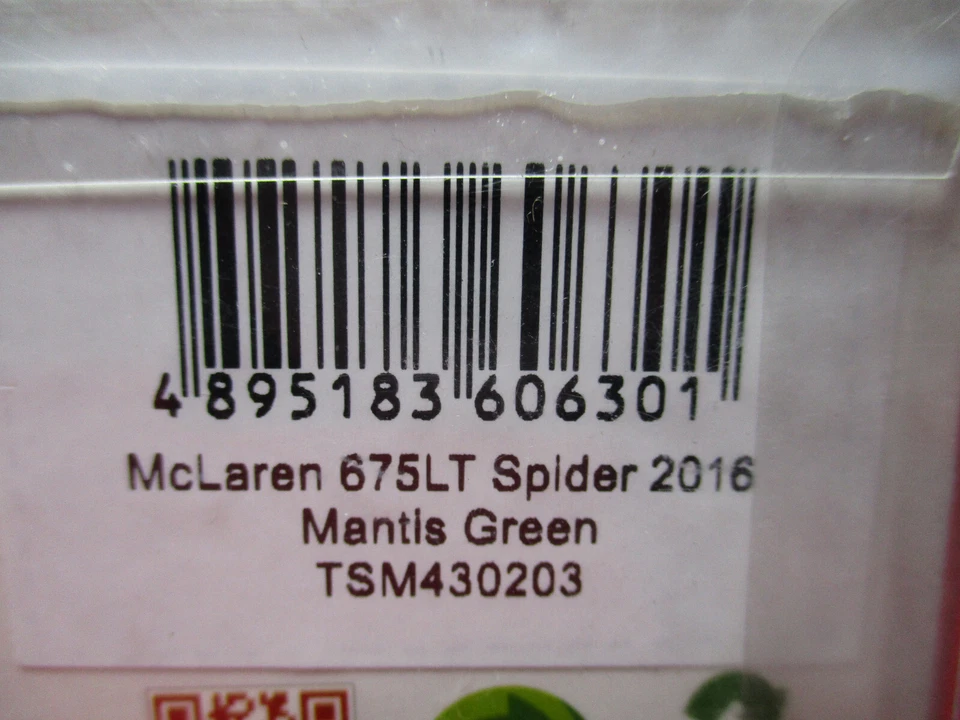 1/43 Scale McLaren 675LT Spider 2016 Mantis Green TSM Minichamps Spark Model Car - Image 3 of 3