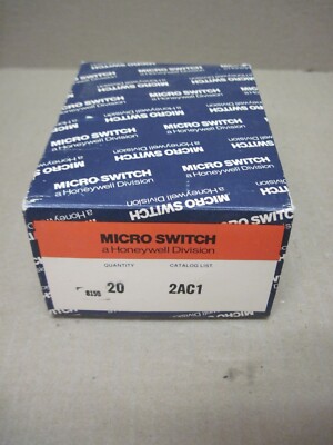 Micro Switch 2AC1 Door Interlock Switch SPDT 15.1AMP 1/2HP 125/250VAC *BOX OF 20