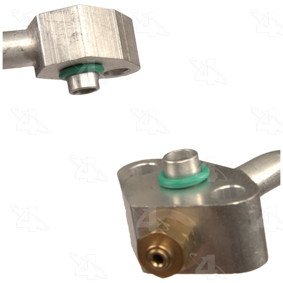 A/C Refrigerant Discharge Hose 4 Seasons For 1990-1992 Nissan D21 2.4L L4 - Image 4 of 4