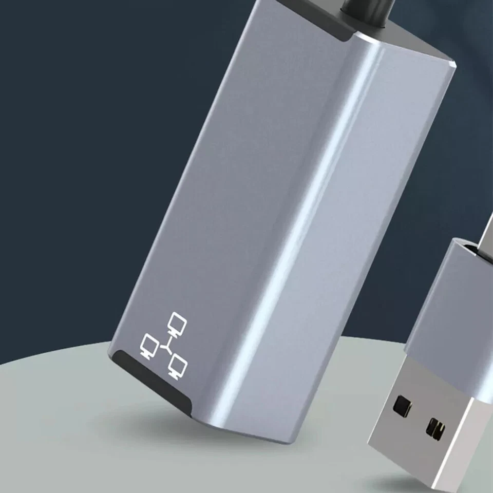 USB C Network Adapter Type-C to RJ45 Gigabit Ethernet 1000Mbps For Macbook Pro - Image 4 of 4