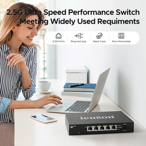 Compact 5-Port Ethernet Switch - Plug-and-Play Convenience for Network Setup - Picture 9 of 11