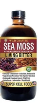 Organic WildCrafted Sea Moss With Bladderwrack & Burdock Root Living Bitter 16oz
