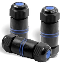 Waterproof Rj45 Coupler Short Profile Shielded Ip67 Waterproof Ethernet Connecto