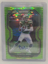 DENZEL MIMS 2020 PANINI PRIZM GREEN PULSAR PRIZMS ROOKIE AUTO RC #355