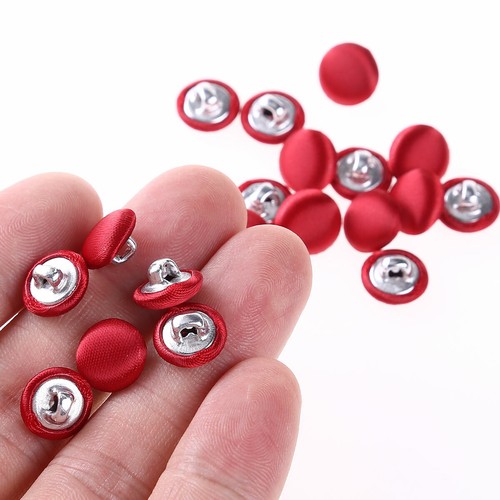 20x 10mm Smooth Satin Covered Metal Shank Buttons for Tuxedo Suit_Blouses Coat - Picture 74 of 79