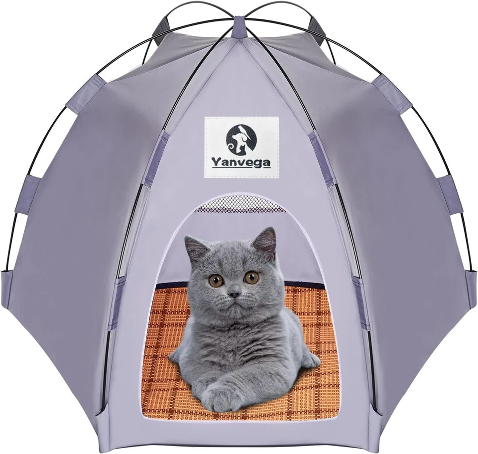 Tienda Catio pequeña para casa de mascotas interior/exterior con manta acogedora (14x24) para mascotas gratis Foto 2 de 4