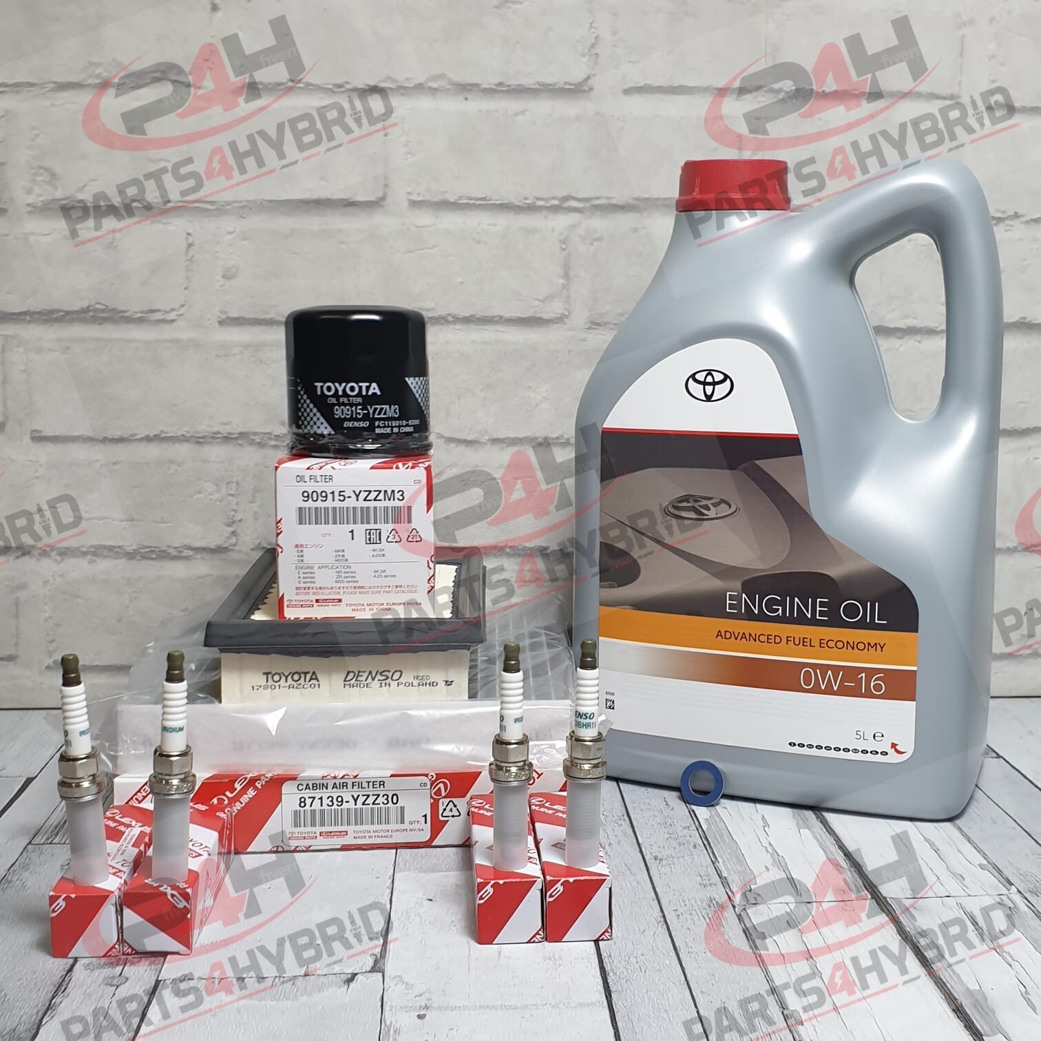 Genuine Toyota Sienta Service Kit Nhp170 2015 Onwards With Spark Plugs & 0W16