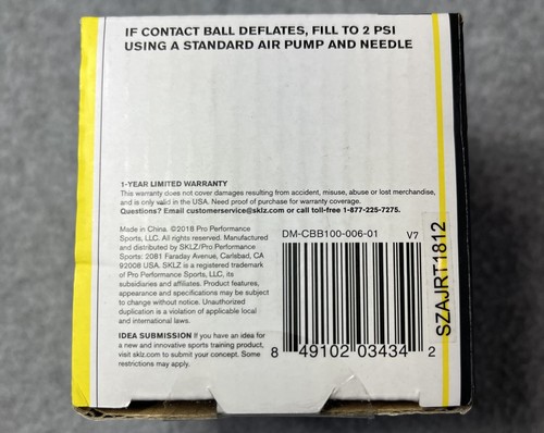 SKLZ Contact Ball 15 oz. Training Ball Baseball White BP Practice Sports NIB/New - Picture 7 of 7