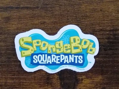 *FREE SHIP* 3'' SPONGEBOB SQUAREPANTS LOGO Vinyl Decal Sticker Nickelodeon