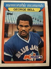 1988 Topps Kmart Memorable Moments George Bell baseball card (#1)
