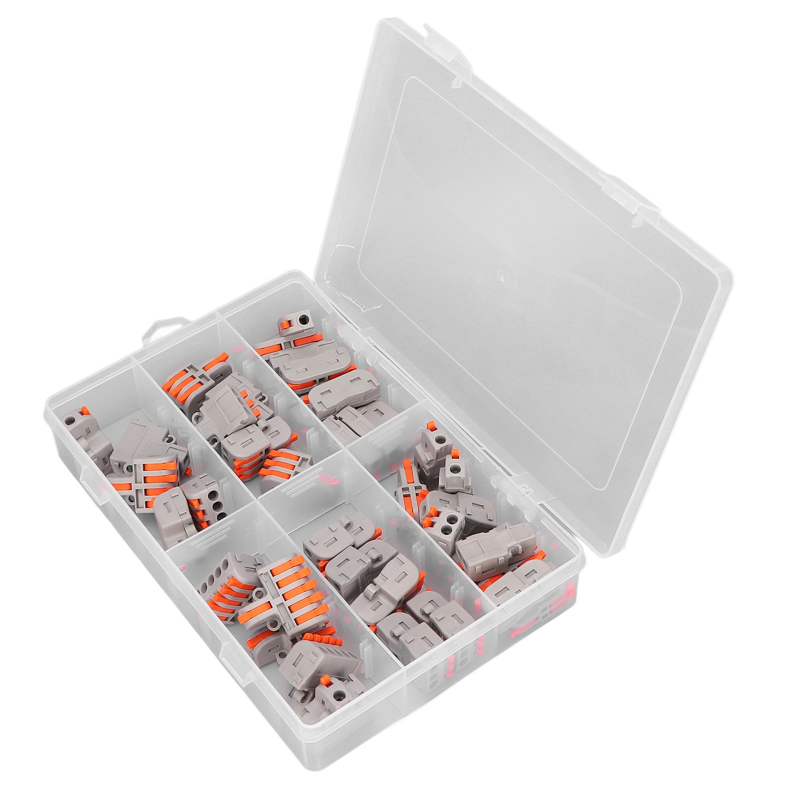 40Pcs Wire Conductor Connector Lever Splicing Terminal Set Kit For Socket