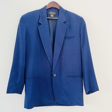 VTG Compagnie Internationale Express Sz S/ 1 Navy Blue Blazer Old Money 90s 80s